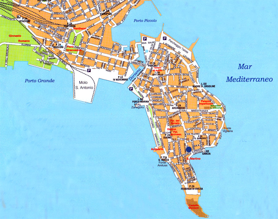 Ortigia Map